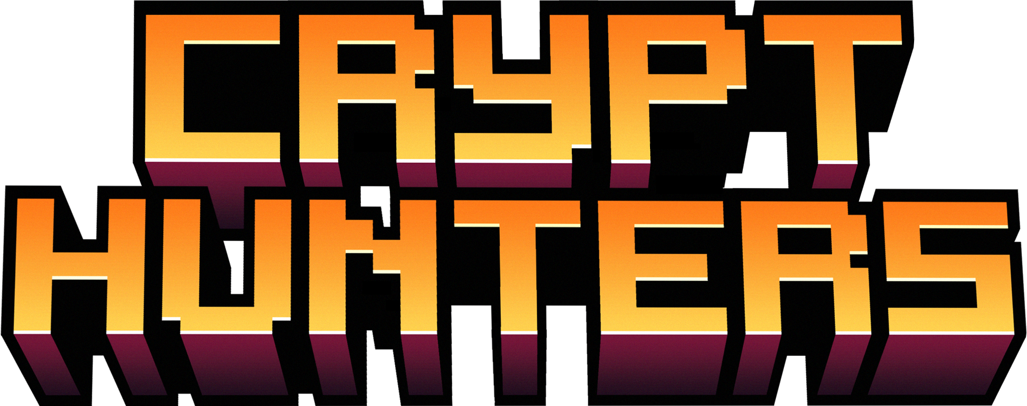 logo crypt hunters with big letters